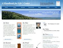 Tablet Screenshot of ahandbookforlife.com
